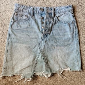 Free People Jean Skirt